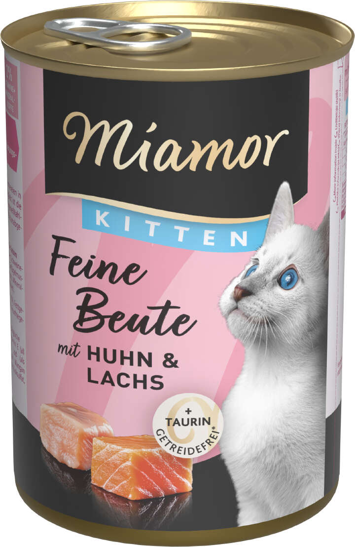 Miamor Katzen-Nassfutter Feine Beute Kitten mit Huhn und Lachs